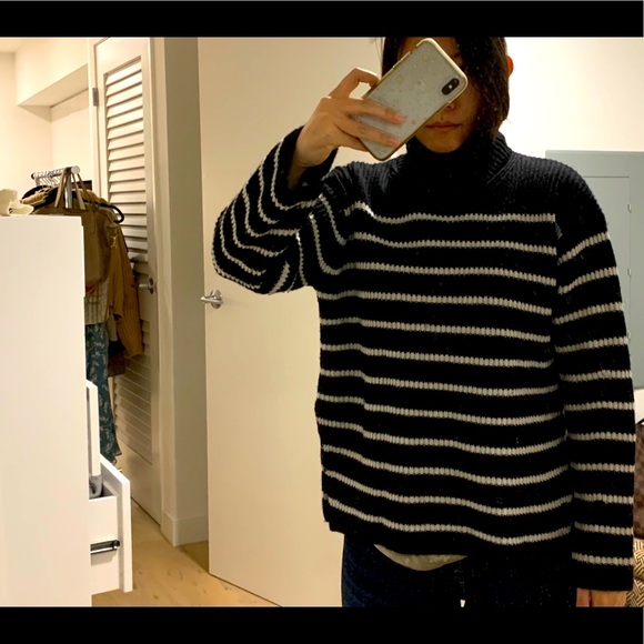 all saints striped sweater